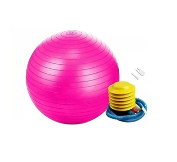 Foto 1 | Foto 1 | Pelota Fitness BELUG de Yoga Acondicionamiento 75 cm con Bomba Rosa