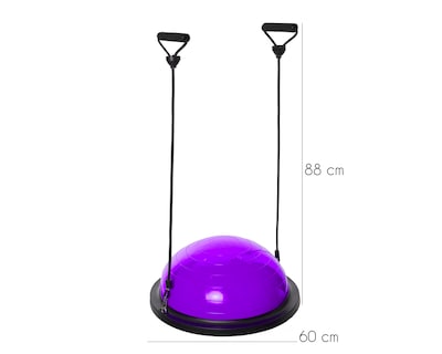 Foto 2 | Foto 2 | Pelota de Equilibrio Bosu con Ligas de Resistencia para Entrenamiento