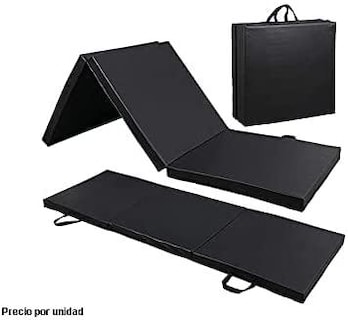 Foto 3 | Foto 3 | Colchoneta Plegable Gimnasia Pilates 180x50x10 color Negro