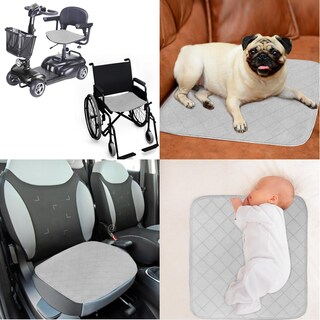 Foto 6 | Foto 6 | Almohadillas Impermeables Para Silla Moonsea Incontinence, 56 X 53 Cm, 2 Unidades, Color Gris - Venta Internacional.