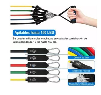 Foto 2 | Foto 2 | Kit de Banda de Resistencia para Ejercicio Wünd 23 Piezas