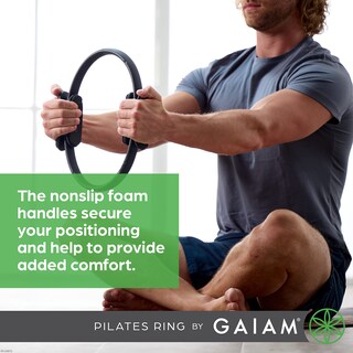 Foto 4 | Foto 4 | Anillo De Pilates Gaiam Fitness Circle De 15 Pulgadas, Negro, Ligero - Venta Internacional.