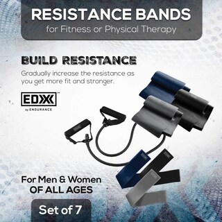 Foto 5 | Foto 5 | Set De 7 Bandas Resistance Loop Con Asas Edx Para Entrenamientos - Venta Internacional.