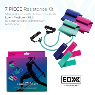 Foto 2 | Foto 2 | Set De 7 Bandas Resistance Loop Con Asas Edx Para Entrenamientos - Venta Internacional.