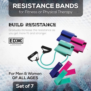 Foto 5 | Foto 5 | Set De 7 Bandas Resistance Loop Con Asas Edx Para Entrenamientos - Venta Internacional.