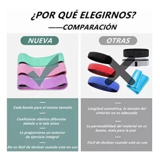 Foto 2 | Foto 2 | 3 Pcs Bandas De Resistencia, Bandas De Resistencia  Belug, Set Rosa Verde Violeta