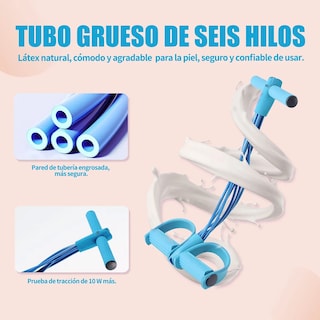 Foto 3 | Foto 3 | Bandas Elásticas Ligas De Resistencia Ejercicio Fitness Yoga Eo Safe Imports Esi-20838 Azul