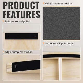 Foto 4 | Foto 4 | Tabla De Equilibrio Belug Sportisimo Balance Madera Ejercicio Gym Negro Con Marron Claro