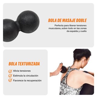 Foto 6 | Foto 6 | Set De Masaje Bodytrainer Con Rodillo Foam Roller Correa Pelota Color Negro