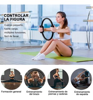 Foto 5 | Foto 5 | Anillo De Pilates Belug Sportisimo Aro De Resistencia Negro