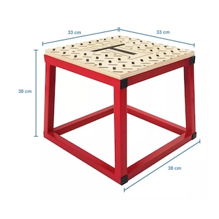Foto 2 | Foto 2 | Banco Pliométrico Crossfit Uso Rudo 30cm Reforzado Eo Safe Imports Esi-16981 Rojo