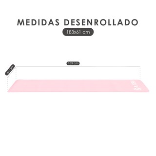 Foto 5 | Foto 5 | Tapete de Ejercicio Altera NBR1216-RP NBR Rosa Pastel 183 cm Ideal para Entrenamientos y Yoga