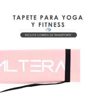 Foto 6 | Foto 6 | Tapete de Ejercicio Altera NBR1216-RP NBR Rosa Pastel 183 cm Ideal para Entrenamientos y Yoga