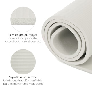 Foto 3 | Foto 3 | Tapete para Yoga Altera Nbr1216 con Correa 183 x 61 cm color Gris
