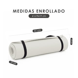 Foto 4 | Foto 4 | Tapete para Yoga Altera Nbr1216 con Correa 183 x 61 cm color Gris