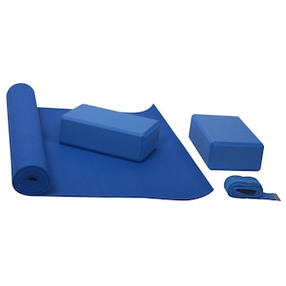 Foto 1 | Foto 1 | Tapete de Eva para Yoga de 30.9 X173 cm con Correa Ejercitadora y Ladrillos Gim Yg02 Azul
