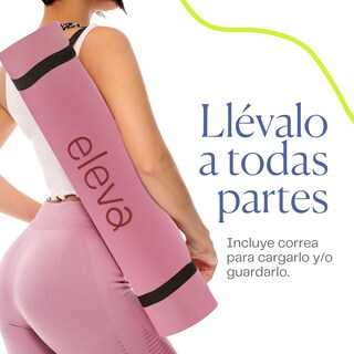 Foto 3 | Foto 3 | Tapete de Yoga Multiusos Deluxe para Ejercicio Eleva Antideslizante Rosa