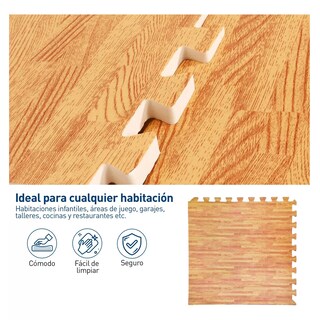 Foto 4 | Foto 4 | Tapete de Foamy Eo Safe Imports Beige Multiusos 4 Piezas para Gym