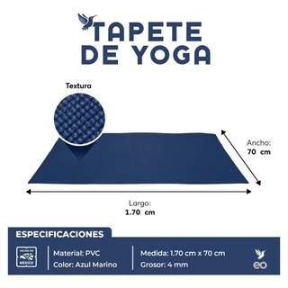 Foto 3 | Foto 3 | Tapete para Yoga Azul