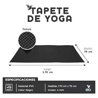 Foto 3 | Foto 3 | Tapete para Yoga Negro