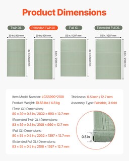 Foto 2 | Foto 2 | Tapete De Tatami Vevor Japanese Extended Twin Xl 100% Rush Grass - Venta Internacional.