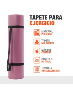Foto 2 | Foto 2 | Tapete De Yoga Mat Antiderrapante Altera Fitness Pilates Gym - Uva