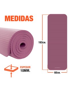 Foto 7 | Foto 7 | Tapete De Yoga Mat Antiderrapante Altera Fitness Pilates Gym - Uva