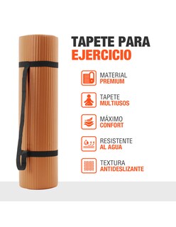 Foto 2 | Foto 2 | Tapete De Yoga Mat Antiderrapante Altera Fitness Pilates Gym - Mocha