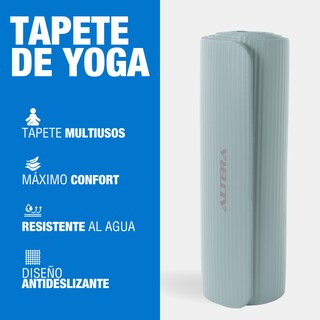 Foto 2 | Foto 2 | Tapete Yoga Grueso 15 Mm Fitness Altera Nbr Antiderrapante - Aguamarina
