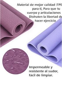 Foto 6 | Foto 6 | Tapete Portátil Yoga Pilates Ejercicio Color Morado