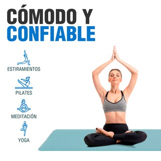 Foto 6 | Foto 6 | Tapete de Ejercicio Altera YOGAZEN NBR 1.5 cm Azul Pálido, Confort y Protección para Yoga y Pilates