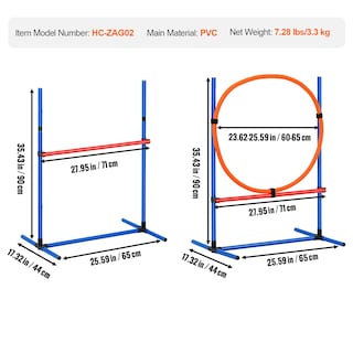 Foto 7 | Foto 7 | Equipo De Entrenamiento De Agilidad Para Perros Vevor Con Altura Ajustable - Venta Internacional.