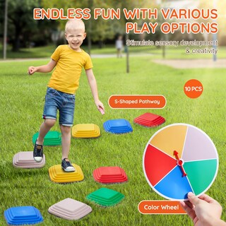 Foto 3 | Foto 3 | Balance Stepping Stones Vevor Para Niños De Hasta 100 Kg, 10 Unidades - Venta Internacional.