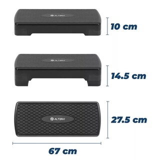 Foto 3 | Foto 3 | Banco Escalon De Ejercicio Step Rutinas Aerobics Ajustable Eo Safe Imports Esi-17507 Negro