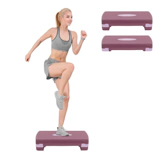 Foto 7 | Foto 7 | Altera Banco Escalon De Ejercicio Step Rutinas Aerobics Ajustable Rosa / Morado