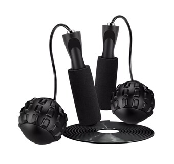 Foto 1 | Foto 1 | Cuerda para Saltar Ajustable Belug color Negro con Bola de Masaje 2 en 1