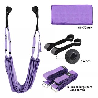 Foto 3 | Foto 3 | Columpio Yoga Aéreo  Hamaca Puerta Ejercicio Eo Safe Imports Esi-15866 Rosa