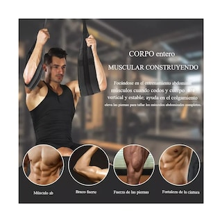 Foto 4 | Foto 4 | Par Banda Voladiza, Levantamiento De Piernas, Brazo, Auxiliar De Fitness Eo Safe Imports Esi-20016 Negro