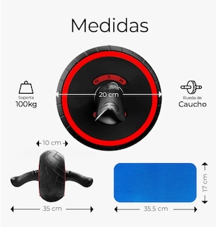 Foto 3 | Foto 3 | Rueda Para Ejercicio De Abdomen Llantas Rodillo Abs Gimnasio