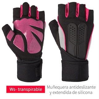 Foto 3 | Foto 3 | Guantes Gym Tácticos Unisex color Rosa con Negro Talla XL