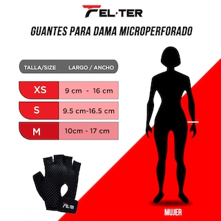 Foto 2 | Foto 2 | Guante Microperforado Felter Fitness para Mujer color Negro