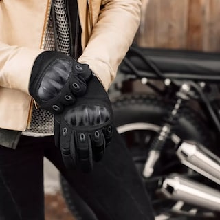 Foto 4 | Foto 4 | Guantes de Motociclista Eo Safe Imports Esi-6202 Aptos para Pantalla Táctil + Mosquetón M Negro