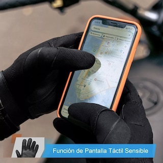 Foto 5 | Foto 5 | Guantes de Motociclista Eo Safe Imports Esi-6202 Aptos para Pantalla Táctil + Mosquetón M Negro