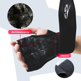 Foto 3 | Foto 3 | Guantes Attletia color Negro para Gimnasio con Protección Completa de Muñeca y Palma