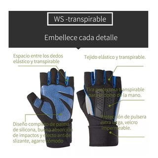 Foto 3 | Foto 3 | Guantes Belug color Azul Talla M