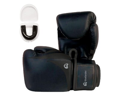 Foto 1 | Foto 1 | Guantes de Box Bluelander Negros Unisex + Protector Bucal Incluido