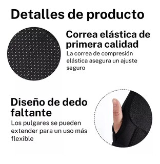 Foto 6 | Foto 6 | Guantes Deslizantes con Fugas Negros