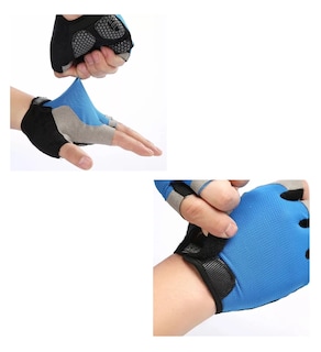 Foto 3 | Foto 3 | Guantes Gimnacio Par Gym Gimnasio Pesas En Bicicleta Deporte Talla Xl, Azul