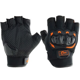 Foto 1 | Foto 1 | Guante Medio Dedo Con Proteccion Naranja