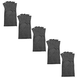 Foto 2 | Foto 2 | Guantes Medio Dedo Antideslizantes Mxahg-005 Fullmedix 5 Pares Gris